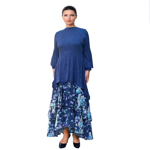 Long Sleeve Multi Layer Dress - DR1398